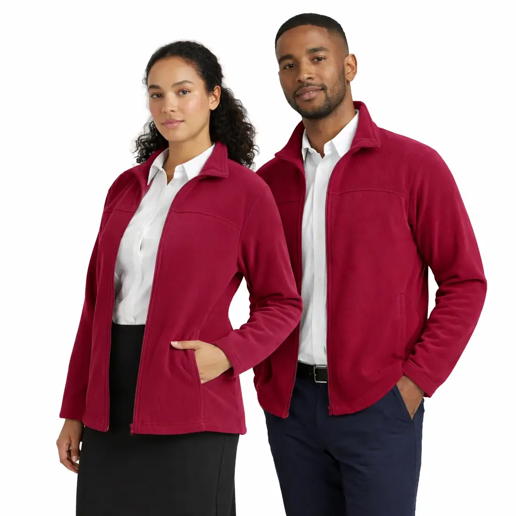 Kyoto Unisex Fleece Jacket - Burgundy