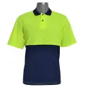 [BL6681-LIME/NAVY-3XL] BOB's Moisture Endurance Two-Tone Golfer (LIME/NAVY, 3XL)