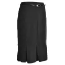 [C410TR-BLACK-28] Sienna 6 Pleat Stretch Skirt (BLACK, 28)