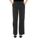 [E64TR-BLACK-28] Nobel Stretch Bootleg Pants With Extended Waistband (BLACK, 28)