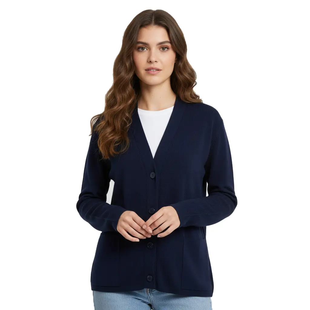 Long Sleeve Button Front Cardigan 