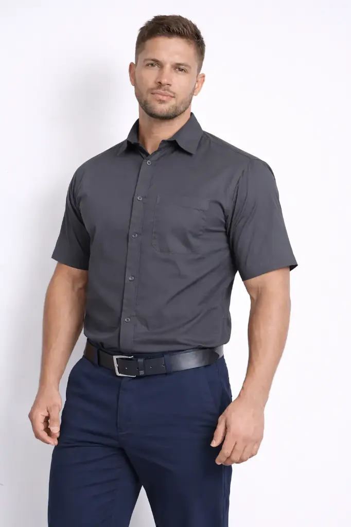 PYTHON POPLIN SHORT SLEEVE SHIRT