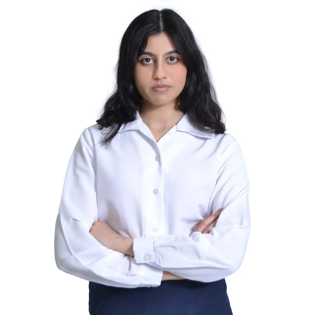 Dignity Long Sleeve Button Up Blouse