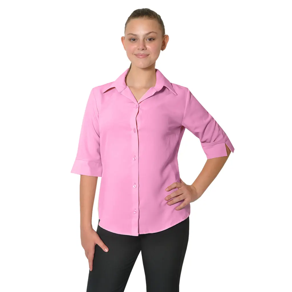 Prestige Button Up Blouse with 3/4 Sleeve