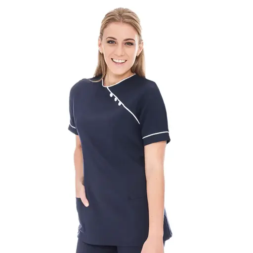 Guanzhou 3 Button Round Neck Tunic