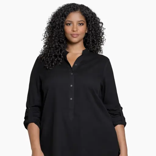 Modesty Above The Knee-Long Sleeve Blouse