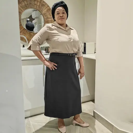 [C160TR] Bloom Midi Length Church Skirt