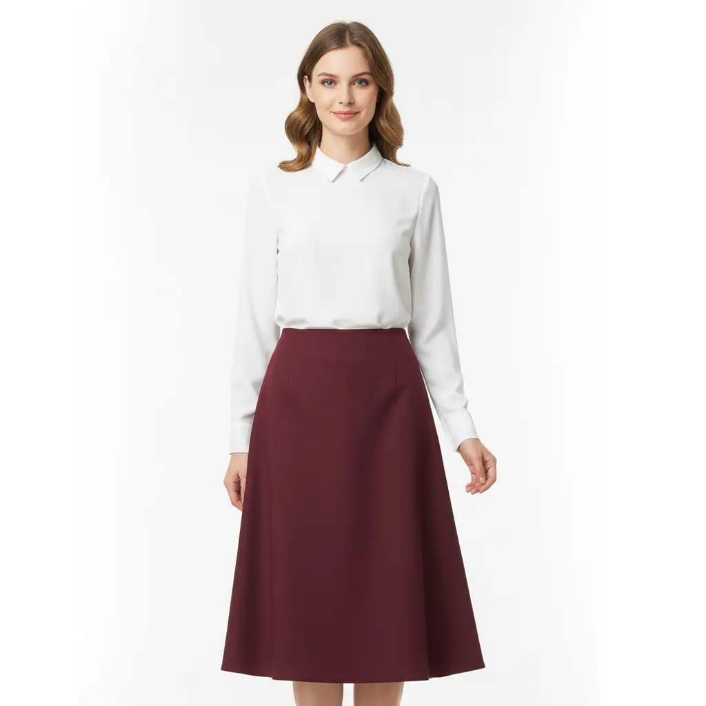 Lila Midi Length Flare Skirt