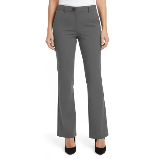 Mentor Stretch Bootleg Pants With Pockets