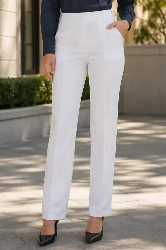 Nova Straight Leg Pants With Front Pockets