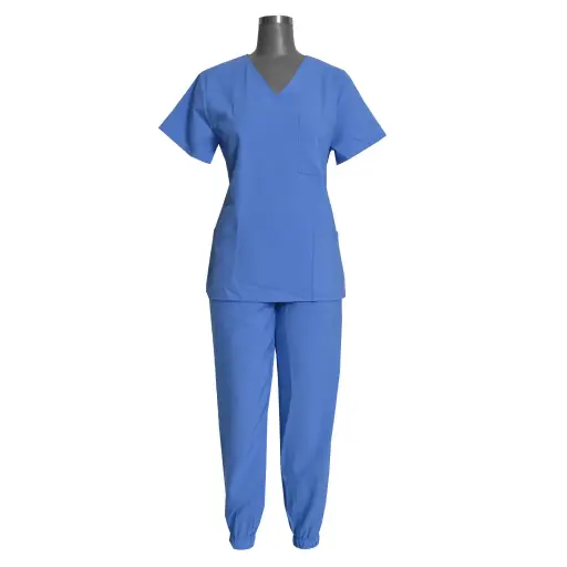 Lima V-Neck Scrubs With Cuffs